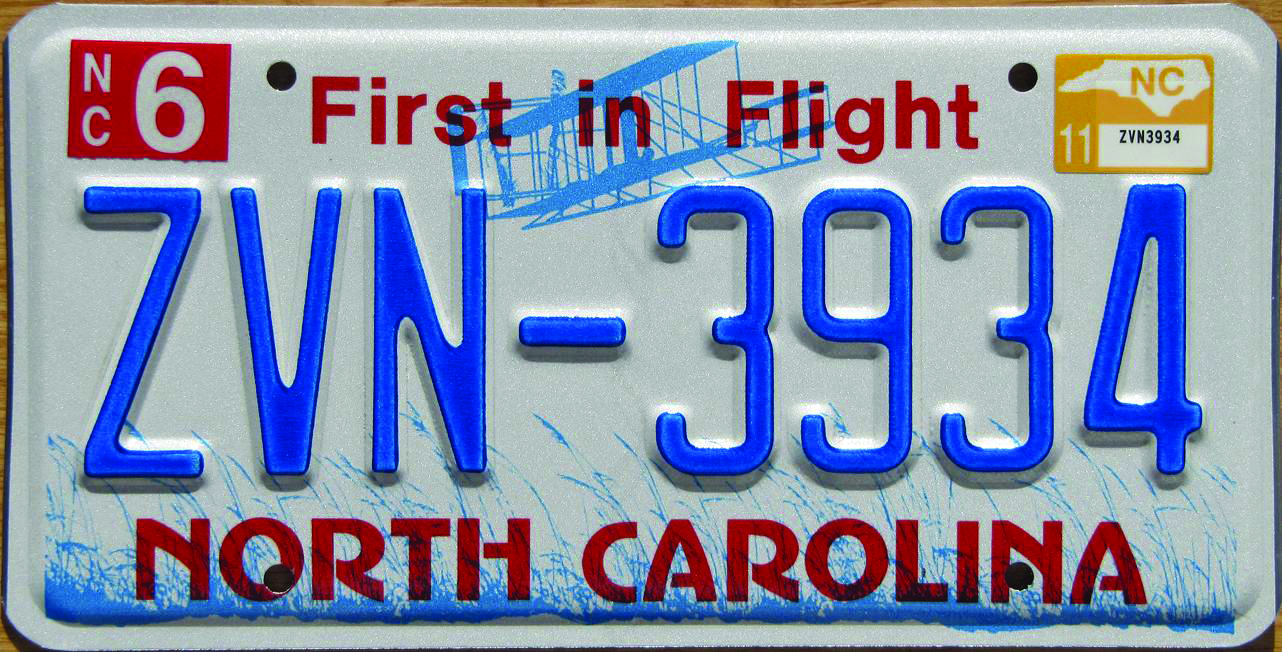 Taking Off on the North Carolina License Plate The Talon
